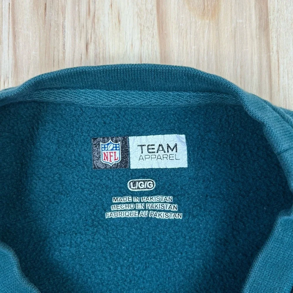 NFL Authentic Philadelphia‎ Eagles Crewneck Sweatshirt Football Sports Size L